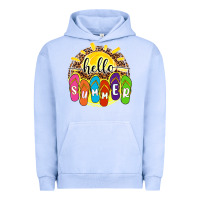 Pigment Grape Ice hello summer with flip flops Urban Hoodie - NancyCooperArtShop