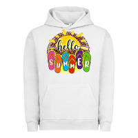 Pigment Lunar Rock hello summer with flip flops Urban Hoodie - NancyCooperArtShop