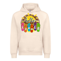 Sandshell hello summer with flip flops Urban Hoodie - NancyCooperArtShop