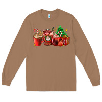 Toasted Coconut Christmas coffee cups with gift and Christmas tree Long Sleeve Tee - AdoDesignShop