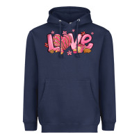 Navy love mexican conchas valentines day Heavyweight Hoodie - MaliasSmallBusiness