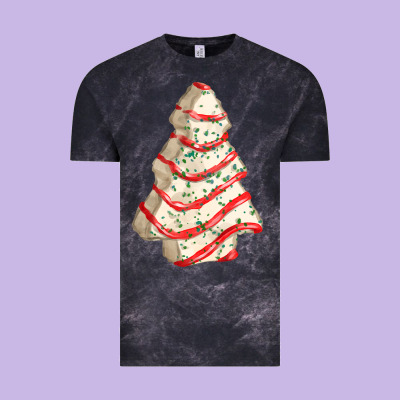 White Christmas Cake Vintage Tee Designed By Fadigitalartstudio
