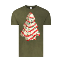 Vintage Olive white christmas cake Vintage Tee - FaDigitalArtStudio