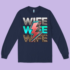 Racing Wife Long Sleeve Tee Designed By Adodesignshop