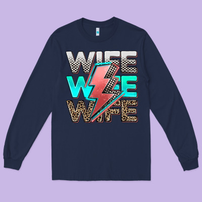 Racing Wife Long Sleeve Tee Designed By Adodesignshop