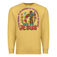 Antique Gold in the waiting there was jesus Premium Sweatshirt - MaliasSmallBusiness