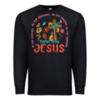 Black in the waiting there was jesus Premium Sweatshirt - MaliasSmallBusiness