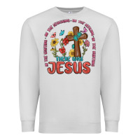 Dove Grey in the waiting there was jesus Premium Sweatshirt - MaliasSmallBusiness