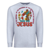 Heather Grey in the waiting there was jesus Premium Sweatshirt - MaliasSmallBusiness