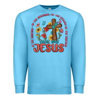 Ocean Blue in the waiting there was jesus Premium Sweatshirt - MaliasSmallBusiness
