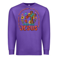 Purple in the waiting there was jesus Premium Sweatshirt - MaliasSmallBusiness