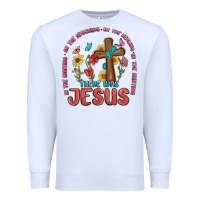 White in the waiting there was jesus Premium Sweatshirt - MaliasSmallBusiness