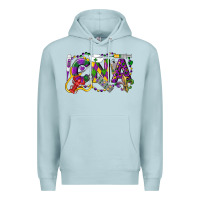 Blue Mist CNA Certified Nursing Assistant Mardi Gras Premium Hoodie - LillyAllenDesigns