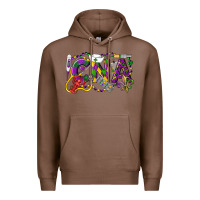 Chestnut CNA Certified Nursing Assistant Mardi Gras Premium Hoodie - LillyAllenDesigns