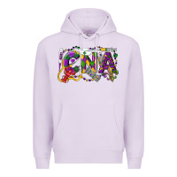 Lilac CNA Certified Nursing Assistant Mardi Gras Premium Hoodie - LillyAllenDesigns