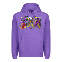 Purple CNA Certified Nursing Assistant Mardi Gras Premium Hoodie - LillyAllenDesigns