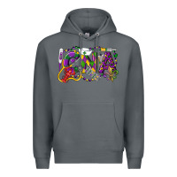 Rock CNA Certified Nursing Assistant Mardi Gras Premium Hoodie - LillyAllenDesigns