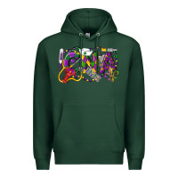 Sports Green CNA Certified Nursing Assistant Mardi Gras Premium Hoodie - LillyAllenDesigns