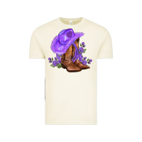 Vintage Arctic purple cowgirl  and roses Vintage Tee - AdoDesignShop