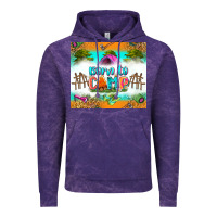 Cloud Purple born to camp Vintage Hoodie - Zillion Design Studio