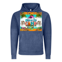 Vintage Denim born to camp Vintage Hoodie - Zillion Design Studio