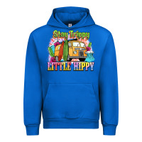 Cobalt stay trippy little hippy Urban Hoodie - NancyCooperArtShop