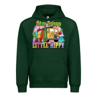 Forest Green stay trippy little hippy Urban Hoodie - NancyCooperArtShop