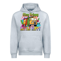 Heather Grey stay trippy little hippy Urban Hoodie - NancyCooperArtShop