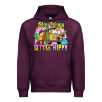 Mauve Wine stay trippy little hippy Urban Hoodie - NancyCooperArtShop