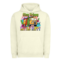 Pigment Pistachio stay trippy little hippy Urban Hoodie - NancyCooperArtShop