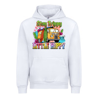 White stay trippy little hippy Urban Hoodie - NancyCooperArtShop