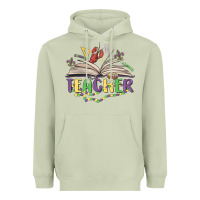 Matcha teacher mardi gras Heavyweight Hoodie - MaliasSmallBusiness