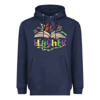 Navy teacher mardi gras Heavyweight Hoodie - MaliasSmallBusiness
