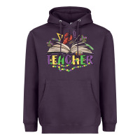 Plum teacher mardi gras Heavyweight Hoodie - MaliasSmallBusiness