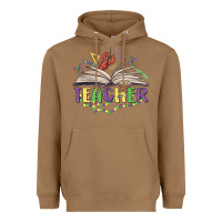 Toasted Coconut teacher mardi gras Heavyweight Hoodie - MaliasSmallBusiness