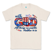 Natural with god all things are possible usa Classic Tee - AdoDesignShop