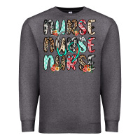 Charcoal Heather nurse nurse nurse Premium Sweatshirt - NancyCooperArtShop