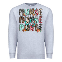 Heather Grey nurse nurse nurse Premium Sweatshirt - NancyCooperArtShop