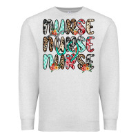 Oatmeal Heather nurse nurse nurse Premium Sweatshirt - NancyCooperArtShop