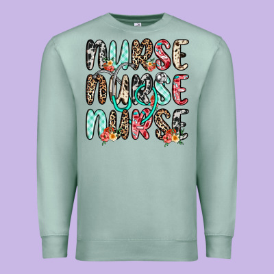 Nurse Nurse Nurse Premium Sweatshirt Designed By Nancycooperartshop