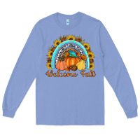 Colony Blue Welcome Fall Rainbow Long Sleeve Tee - Artiststas