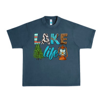 Midnight Navy lake life Urban Heavy Tee - HRA Design Shop