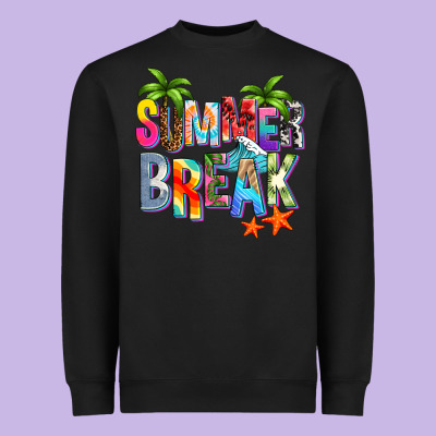 Summer Break Heavyweight Sweatshirt Designed By Zillion Design Studio