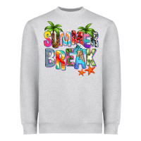 Heather Grey summer break Heavyweight Sweatshirt - Zillion Design Studio