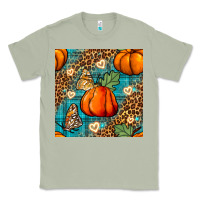 Matcha pumpkin and butterfly seamless pattern Classic Tee - BundleAndBundleShop