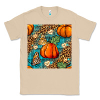 Mushroom pumpkin and butterfly seamless pattern Classic Tee - BundleAndBundleShop