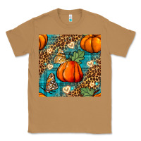 Toasted Coconut pumpkin and butterfly seamless pattern Classic Tee - BundleAndBundleShop