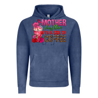 Vintage Denim mother hustler wt a side of coffee Vintage Hoodie - texasbilliewilder