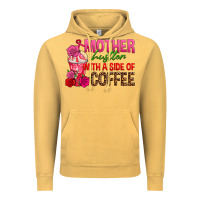 Vintage Mustard mother hustler wt a side of coffee Vintage Hoodie - texasbilliewilder