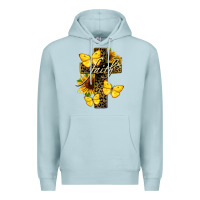 Blue Mist Western Faith Premium Hoodie - LillyAllenDesigns